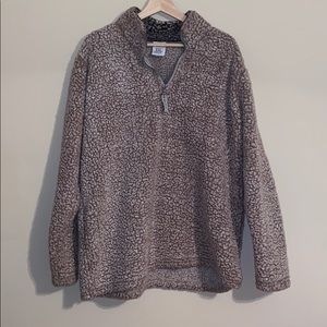 J. America Faux Sherpa Pullover